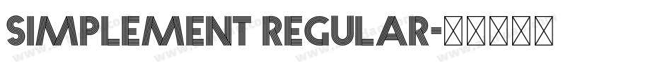 Simplement Regular字体转换